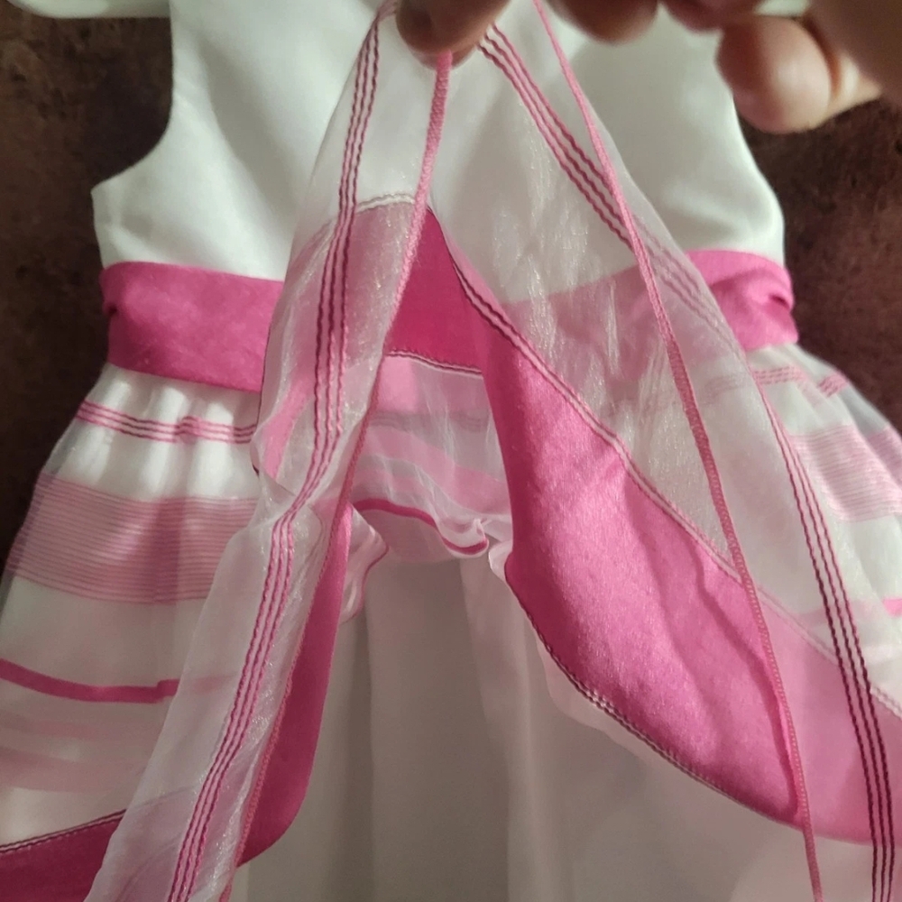 American Princess Dress, Pink White Summer Spring Party Special Occasion 24 M - Picture 5 of 11